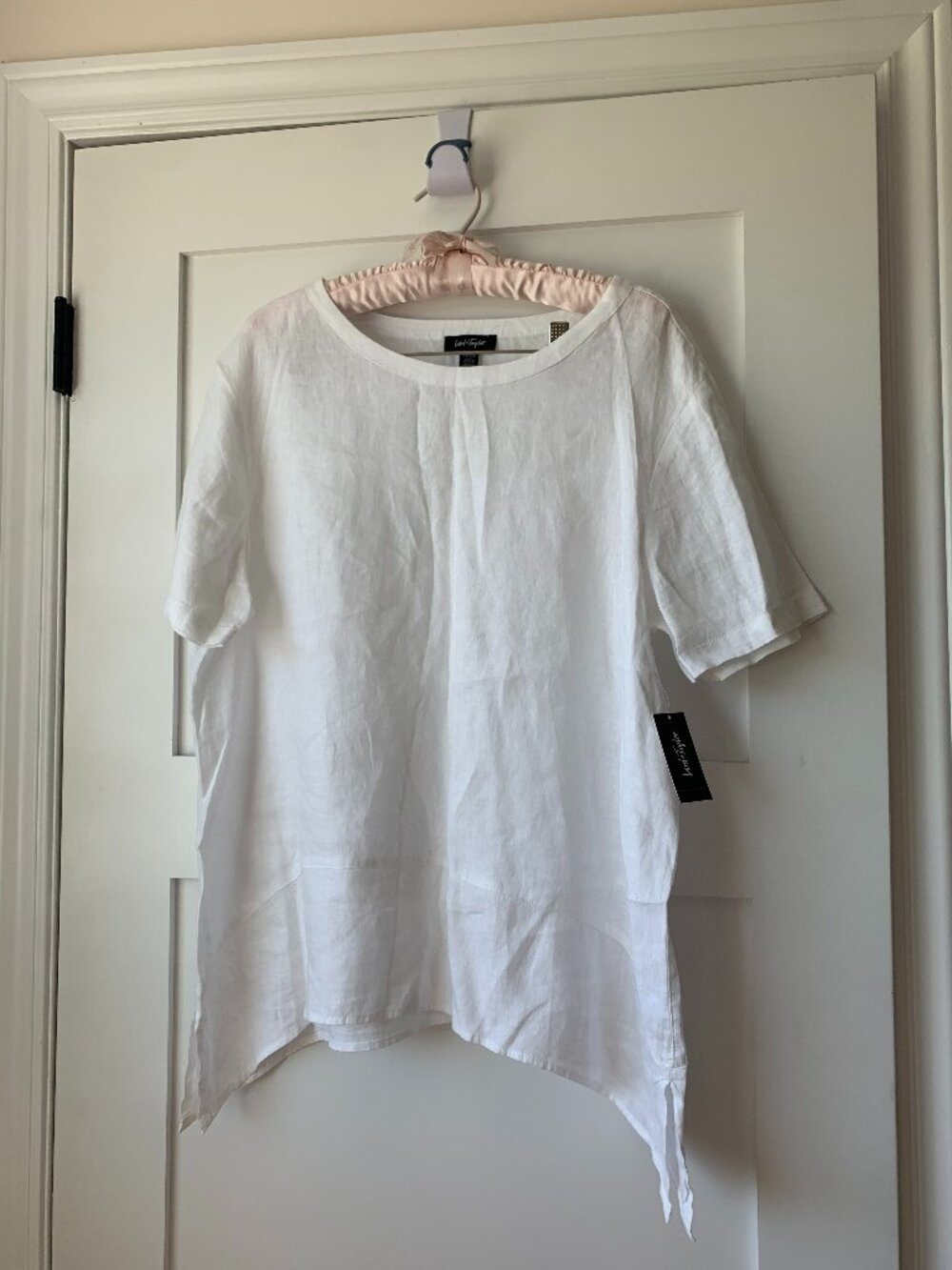 NWT Lord and Taylor White Linen Top